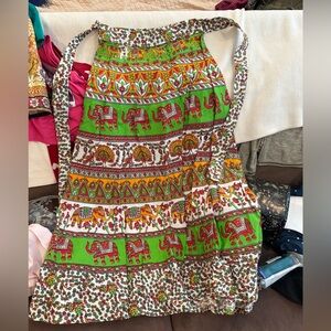 Colorful Elephant Print Skirt